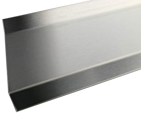 2,5 METER – Höhe: 40 mm FUCHS Sockelleiste Edelstahl V2A Gebürstet