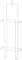 Hygienebeutel-Halter Drahtgeflecht, Hygienebeutel Dispenser für Damenhygieneartikel, Metallspender 130 x 380 x 55 mm