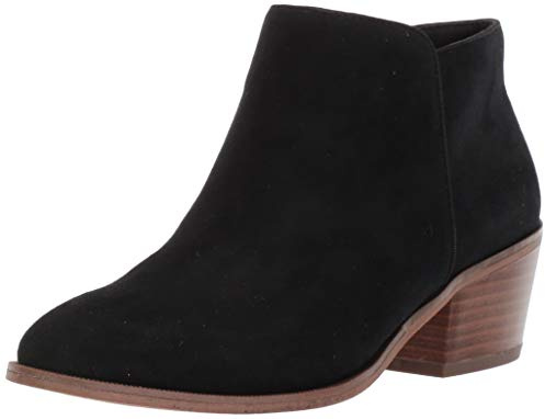 Amazon Essentials Women's Classic Ankle Boots, Black Microsuede, 8 UK