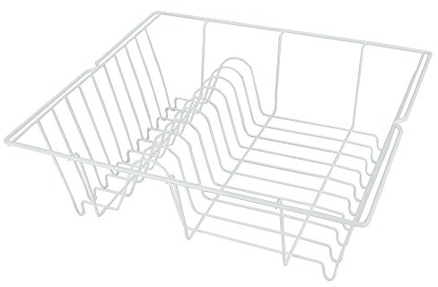 METALTEX 321140014 Piccolo Spülkorb 36 x 33 cm, plastifiziert, weiß/Geschirrkorb/Abtropfgestell