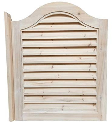 BOCbco Swinging Doors Cafe Doors Solid Wood Half Door Cowboy Door Bar Cut Off Fence Gate Make Old Doors Customizable Single Leaf Double Door/a/80 * 60Cm