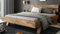 Generic Bett Futonbett Balkenbett Rustic-Eiche massiv Holz geölt Schlafzimmer Henny 180 x 200 cm