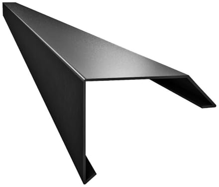 HSS® Dachrandprofil ISOS RAL7016 Anthrazit 195cm Länge Flachdach, Dachkante, Blechrand, Randprofil für Dachabdichtung (Längenprofil 195cm)
