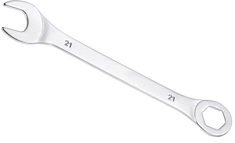 CoCud Combination Wrench, 21mm Metric Box Open End 6-Point Design 15-Degree Offset, Double Ended Box and Open End - (Applications: for Home Repairs)
