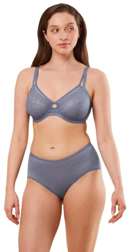 Triumph Signature Sheer W01 Ex, Reggiseno Donna, Blu (Cloudy Blue), 2D