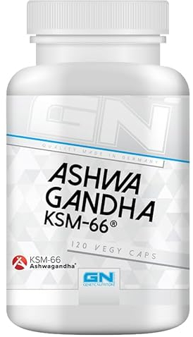 GN Laboratories Ashwagandha KSM-66® (120 Kapseln) – hochdosierte Wirkstoffe – Vegane Ashwagandha Kapsel – Made in Germany