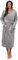 Evolyline Bademantel Damen Flauschig Lang, Fleece Morgenmantel mit Kapuze, Kuscheliger Kuschel Bademäntel für Frauen Sauna Dressing Gown Bathrobe Women