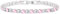 JunyiDIY 7.48 Inch Pink and White Cubic Zirconia CZ Tennis Bracelet for Women - Hypoallergenic Brass Jewelry, Simulated Diamond Cut Bracelet for Daughters and Best Friends