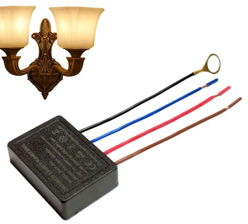 Dimmer con sensore touch, sensore di ricambio per lampade a sfioramento, dimmer a 3 vie, sensore touch, modulo di controllo, sensore di ricambio multifunzionale continuo per lampade da parete