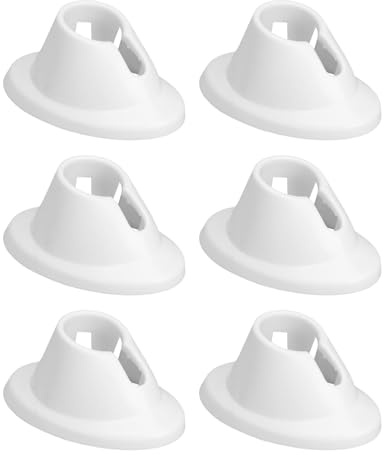 minkissy Soporte para Esmaltes de Uñas en Gel 6 Piezas, Bases Estabilizadoras de Silicona de Color Claro para Manicura Profesional, Portabotellas Antideslizante para Salón y Uso Doméstico