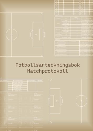 Fotbollsanteckningsbok Matchprotokoll A4-storlek (Stor)