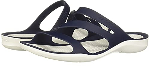 Crocs Damen Swiftwater Sandalen, Navy White, 41/42 EU