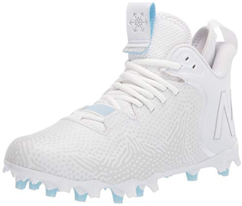New Balance Men's Freeze V3 Agility Lacrosse Shoe, White/Grey, 8.5 M US