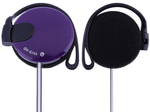 Auriculares Con Clip Con Cable Auriculares Portátiles Con Gancho Con Micrófono Y Controlador Auriculares 3,5 Mm Sobre La Oreja Línea De Fideos Con Auriculares Universales Para Teléfono Móvil Con Micró