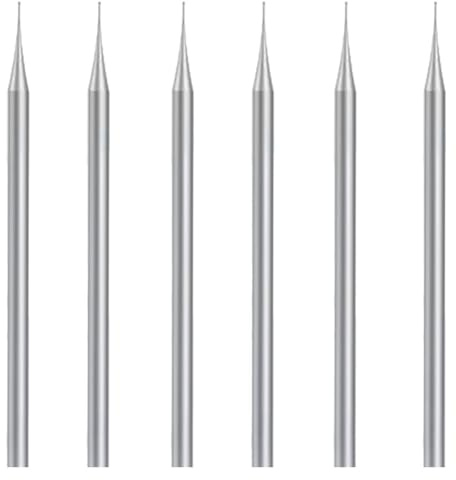 Asyduey Set di 6 Frese A Sfera, Punte A Sfera con Gambo da 3/32 Pollici (0,8 Mm) Durevole Facile da Installare Facile da Usare