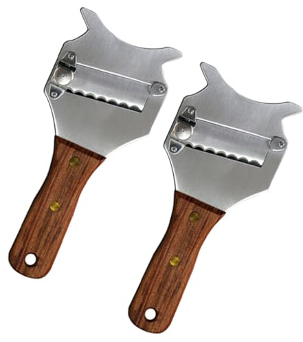 MUELODSIC 2 Piezas Rallador y Cortador de Trufas y Queso Inoxidable Afilado para Chocolate y Cocina Diseño y Uso Multifunción