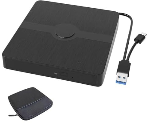 AYJYZHIAG unità Blu-Ray Esterna for PC Portatile, Lettore CD/Dvd, masterizzatore, Compatibile con Windows e Mac OS