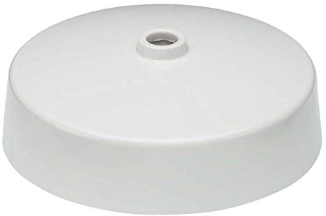 Knightsbridge SN8260 Deckenrosette mit integrierter Klemmleiste, 3er Steckscheibe, weiß