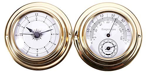 Thermomètre hygromètre baromètre horloge 2 pièces ensemble station météo compteur