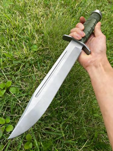 Genérico TEERMA XP3 Cuchillo de supervivencia Cuchillo de caza de hoja fija enfundada Cuchillo de acero de una pieza para exteriores Ideal para acampadas y actividades al aire libre