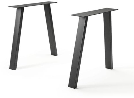 iWerk® – Tischbeine in U-Form Schwarz | Gefertigt aus hochwertigem Stahl | Geeignet zur Anbringung an Tischplatten | Stabil & Langlebig | Schwarze Beine für deinen Tisch (U)