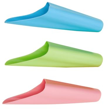 NUOBESTY 3 Piezas Cucharas para Jardinería Casa Herramientas para Plantar Suculentas y Cactus Palas de Cubo de Colores Azul Verde y Rosa Material Ecológico Resistente para Trasplante y