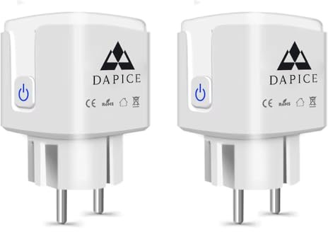 2 Prese Smart WiFi con Monitoraggio Consumi,Controllo Remoto APP e Vocale Alexa/Google, Presa Intelligente con Timer, Programmi Automatici e Sicurezza Ignifuga