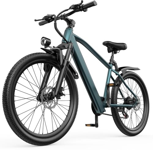 bfboyi 26 Adult Electric Mountain E-Bike, EAPC Pedelec, 250W Continuous Motor, Assist Cut-off at 25km/h (15.5mph), 36V 10Ah Battery, 7-Speed Gears, Long Range 80-100km