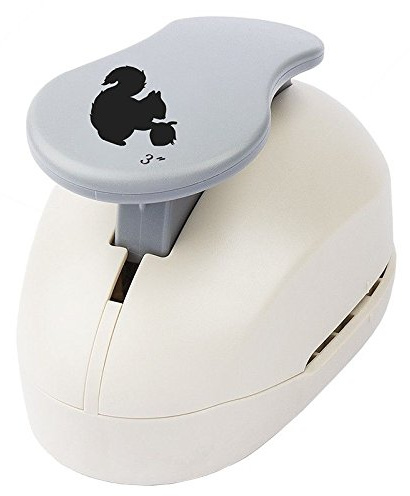 Jumbo ekorre stansmönster storlek: 6,7 cm x 5,7 cm hålstans för papper presentetiketter & toppers hantverk trädgård djur höst skog scrapbooking gör-det-själv fotoalbum extra stort
