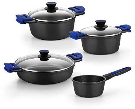 BRA Advanced | Batería 4 Piezas Aluminio Fundido Antiadherente, apta para todo tipo de cocinas e inducción