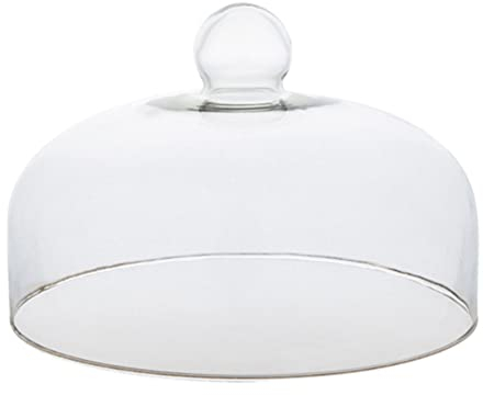 Yardwe Campana para tartas, campana de cristal transparente, campana de cristal, queso, tartas, tapa de cristal, tapa para tartas, tapa para alimentos, tapa para tarta, cubierta para alimentos