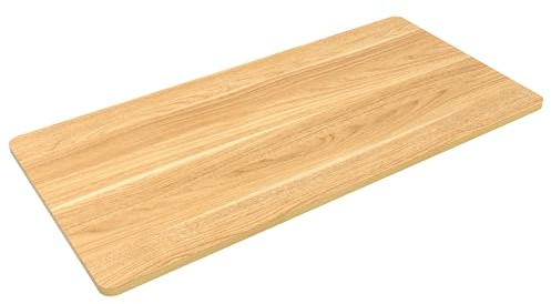 FLEXISPOT Whole Piece 55x28 Desktop 1 Thickness Height Adjustable Desk Rectangular Tabletop Maple Board (55INCH Maple Top)