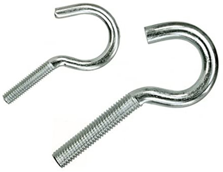 Generisch Metrische Schraubhaken, Gewinde M4-M8, Hakenschraube halbrund Haken Stahl verzinkt (5, M4 x 50 mm)