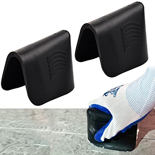 2PCS Herramientas para Sellado de Calafateo, Raspador de Lechada, Herramienta Juntas Calafateo Removedor de Calafateo para la Cocina del Cuarto de BañO (Negro)