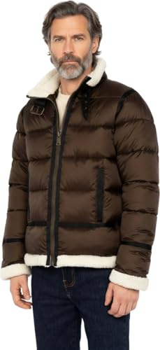 Doudoune homme Schott Ref 64100 Marron - Marron - XL