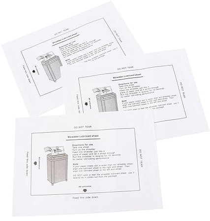 STOBOK 8St Ölpapier Schmierölpaket professionelles Aktenvernichteröl Haupt Klinge