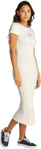 Tommy Jeans Vestido Bodycon Mujer Logo Slim Fit