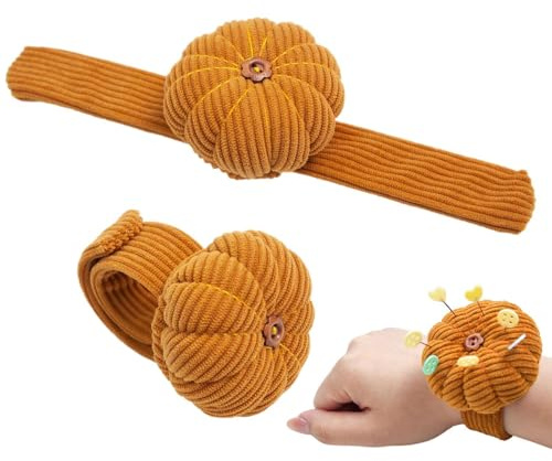 Générique Coussins Broche Poignet,Coussin À Épingles À Coudre,Coussin Pique-Aiguilles À Porter Au Poignet,Bracelet À Broches pour