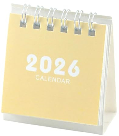 2026 Desk Calendar 17-Month Aug 2025-Dec 2026 Twin-Coil Office Planner & Notes Student Scheduler