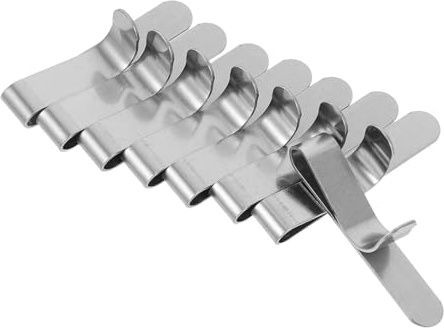 ADOCARN Lot de 8 Pinces de Fixation pour Cercle à Gâteau en Acier Inoxydable Extensibles, Clips Annulaire pour Moule à Mousse 6-10 Cm, Accessoires de Pâtisserie Professionnels et Amateurs