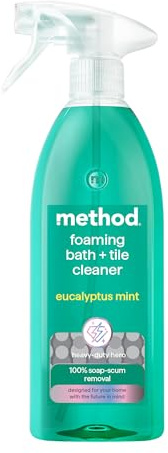 Method Foaming Bath & Tile Cleaner Spray, Bathroom Surfaces, 828ml