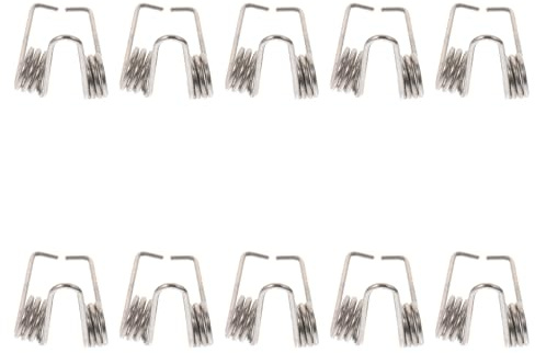 SWETRACE 10pcs Black Trumpet Water Key Springs Set Black Trumpet Water Key Springs Set 10pcs for Brass Instruments for Repair and Maintenance