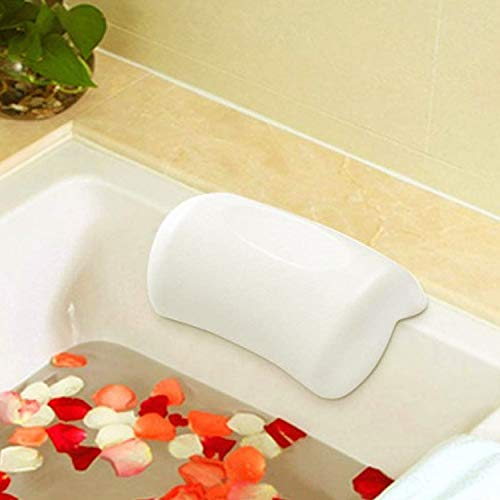 AnnSpa Cuscino di Bagno, Vasca da Bagno Accessori Bagno Morbido con Ventosa Forte per Rilassare Testa e Collo