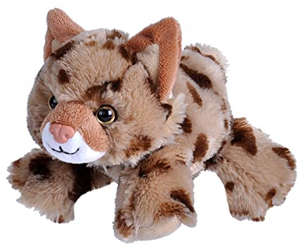 Wild Republic Hug’EMS Gato Bob, Mini Peluches, Peluches Suaves y Blanditos, 17 cm, Regalo para Bebés Original, Muñecos de Peluche, Relleno Elaborado con Botellas de Agua Recicladas