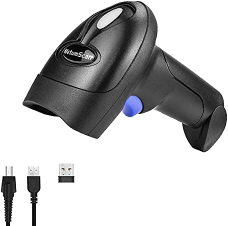 NetumScan Kabelloser 2D-Barcode-Scanner - Tragbarer Barcode-Leser/Scanner Automatischer Scan QR PDF417 DataMatrix Maxicode für PC NSL8