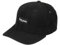 Nebelkind Cord Snapback Cap Strap-Verschluss schwarzer Kord gebogener Schirm Unisex OneSize