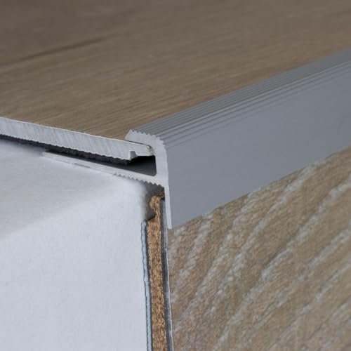 PROVISTON | Profilé de bordure et de finition | Aluminium | 12 x 28 x 900 x 5 mm | Argent | Profil d'insertion | Barre de finition | Profil de sol