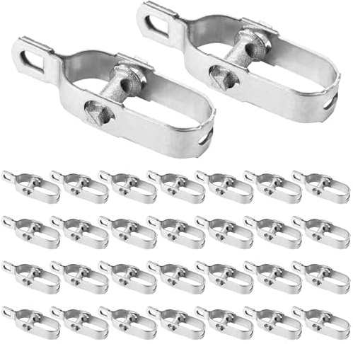 MIVIDE 30 Stück Drahtspanner Verzinkt, 90mm Maschendrahtzaun Spanndraht, Zaundrahtspanner Drahtzaun Spanner für Zaun, Garten, Stahldraht, Antenne, Wäscheleine