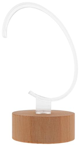 Gatuida Soporte para Reloj de Pulsera de Acrílico Base de Madera, Resistente al Desgaste y Roturas, Adecuado para Tienda o Uso en Hogar