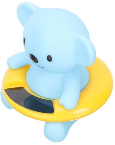 ANDRESLAD Thermomètre Électronique pour Bain Bébé et Piscine Design Petit Ours Étanche et Antidérapant Affichage Numérique Précis Thermomètre Flottant pour Tout-Petits et Garçon et